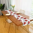 thumbnail image 2 of Yayeee Table Runner 70 inches Long Home Kitchen Dinning Party Decoration, Red Santa Hats Pattern, 2 of 7