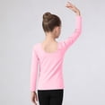 thumbnail image 6 of Favoffer Big Girls Dance Practice Top Elegant Stretchy Comfy Slim Fit Round Neck Dance Leotard Blouse for Ballet Class Training Performance 3-15Y, 6 of 6
