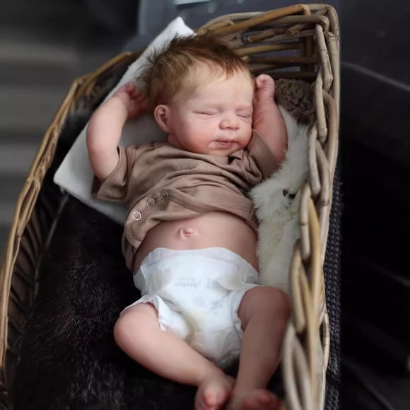 Muñeca Reborn Angelbaby Boy de silicona para todo el cuerpo, 48 cm