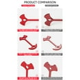 thumbnail image 3 of Yucurem 4Pcs Deck Tie Down Tent Stakes Aluminium Alloy with Spring Buckle Tent Awnings (Red), 3 of 8