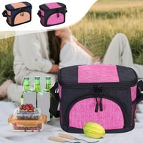 Dmlowu Lunch Bag 7x10" Portable Lunch Box for Women Men Durability Insulated Cooler Leak Proof Lunch Box for Home Office School Supplies