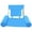 Light Blue, variant on Inflatable Pool Float, Adult Floating Lounger, Foldable Pool Float Chair, Suitable for Travel, Lakes, and Swimming Pools (Portable Floatation Device)