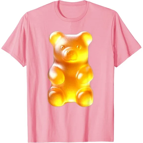 Yellow Gummy Bear T-Shirt Unisex S-5XL Hot Trending Shirt, Vintage Birthday Gift