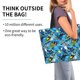 thumbnail image 2 of Balery snow board blue Bolsa Tote Estilo Estético con Cremalleras, Bolsa de Hombro, Bolsa de Compras Grande y Plegable, 2 of 8