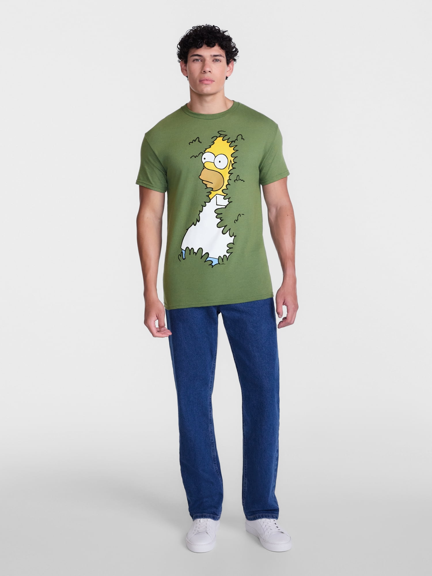 Homer Simpson Men's and Big Men's Graphic Tee with Short Sleeves, Sizes S-3XL