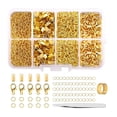 thumbnail image 1 of Abbracc Jewelry Findings Tools Set Fold Over End Caps Extension Chains Jump s Opener Aureate, 1 of 7