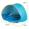 thumbnail image 7 of Walbest Summer Baby Beach Tent & Shade Pool, Instant Portable Breathable Travel Baby Beach Tent Bed Playpen Sun Shelter, Mosquito Net Super Lightweight, 7 of 7