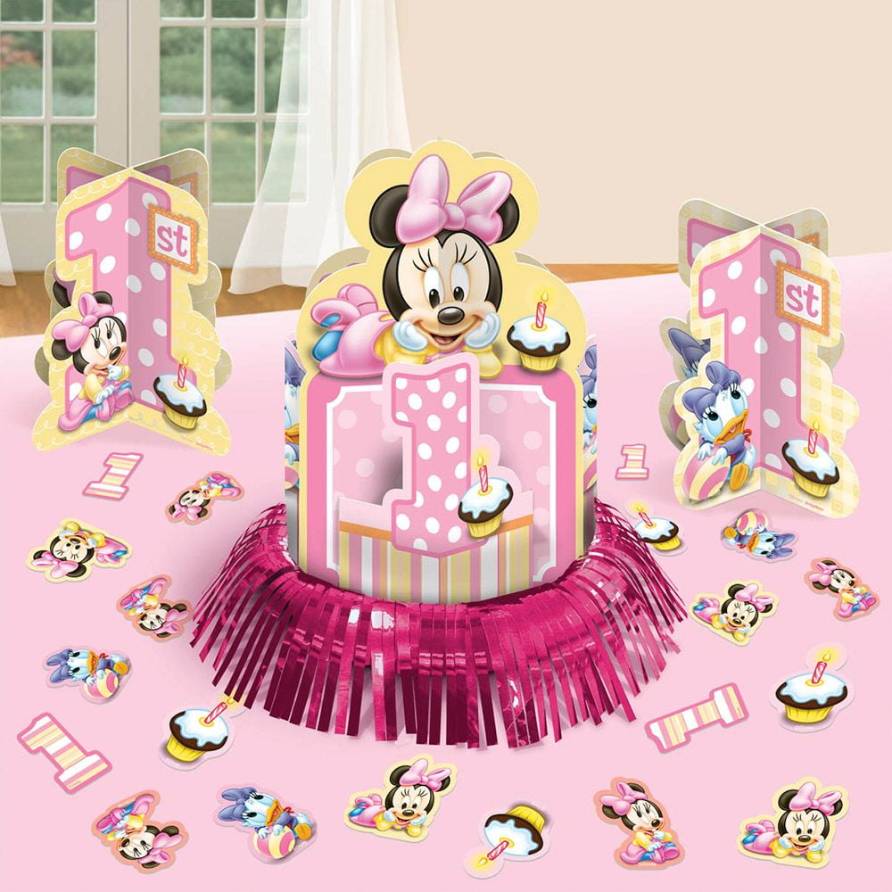 Disney Minnie's 1st Birthday Centerpiece