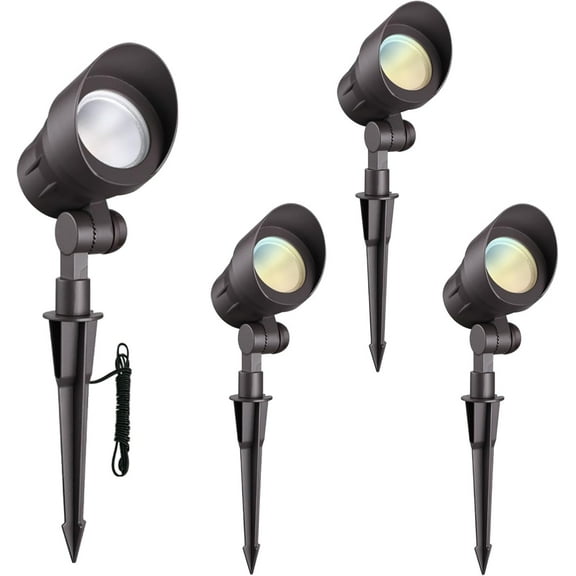 Low Voltage Landscape Lights,  Aluminum Landscape Spotlights, CRI 90, IP65, Outdoor Landscape Lighting for Yard, Garden, Tree, Lawn