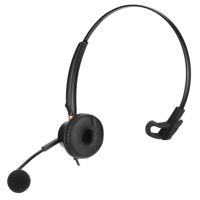 Auriculares de Servicio al Cliente, Cancelación de Ruido Auriculares de Un Solo Oído Auriculares Fáciles para el Centro de Llamadas para Llamadas de Conferencia para Negocios