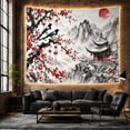 thumbnail image 6 of Traditional East Asian With Ink Wash Painting, Mystical Fantasy for Space Lovers, Galaxy Room Decor, Housewarming Gift, Tapestry Wall Hanging for Bedroom and Dorm, 6 of 7