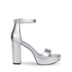 thumbnail image 2 of Sandalias de Plataforma para Mujer Dream Pairs Plata Tacón de 10 cm, 2 of 7