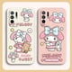 thumbnail image 2 of Case For OPPO A52 A54 A55 A57 A59 A93 A83 A92S A93S 4G 5G A16 Colour Simple Liquid Silicone Case Cartoon My Melody, 2 of 5