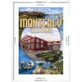 thumbnail image 5 of Art.com Monterey, California - Montage Scenes Art Print by Lantern Press, White Frame Wall Art, 21" x 29", 5 of 5