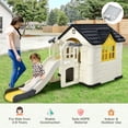 thumbnail image 2 of Infans Outdoor Play house and Slide Set for Kids w/ 7 PCS Toy Set & Waterproof Cover, 2 of 7