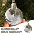 thumbnail image 2 of Pompotops 1PC Feather Heart Shape - A Piece Of My Heart Is In Heave Memorial Dad Ornament Clearance, 2 of 8