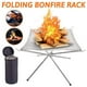 thumbnail image 2 of Collapsible Fire Pit Stainless Steel Mesh Portable Campfire Pit for Outdoor, 2 of 5