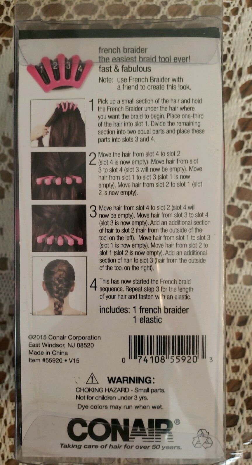 Conair French Braider The Easiest Braid Tool Ever Walmart Com