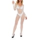 thumbnail image 3 of Lencería de mujer Medias de red Tirantes Body sin entrepierna Body de nailon para mujer, 3 of 8