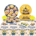 thumbnail image 2 of Película Minions serie decoración de fiesta de cumpleaños bandera pastel fiesta bandera bola combinación decoración de fiesta de cumpleaños globo Digital, 2 of 3