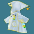 thumbnail image 2 of Kids Lightweight Waterproof Rain Jacket - For Toddler Boys And Girls Softshell Hooded Raincoat Windbreaker Outdoor Hiking Travel Light Yellow 2-3 Years, 2 of 5