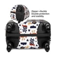 thumbnail image 2 of Daiia Pirate skulls Luggage Cover, Thickened Washable Travel Luggage Covers, Elastic Unique Baggage Covers for 18-20 inch Luggage-Small, 2 of 7