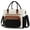 Black with Off White with Brown, variant on Insulated Lunch Bag Women,Wide Opening Adult Lunch Box Women,Large Leakproof Cooler Bag for Work Picnic Beach Family College,Lunch Teacher Tote Bag with Adjustable Shoulder Strap Cup Holder