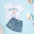 thumbnail image 3 of Vedolay Two Piece Short Set For Boy Boy's 2 Piece Outfits Cartoon Print Short Sleeve Tee Shirt and Track Shorts Set,White 6-12 Months, 3 of 5
