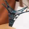 

RPVATI Women s See Through Underwear Open Crotch G-String Thongs for Women Sexy Lace Floral Low Waisted Thong