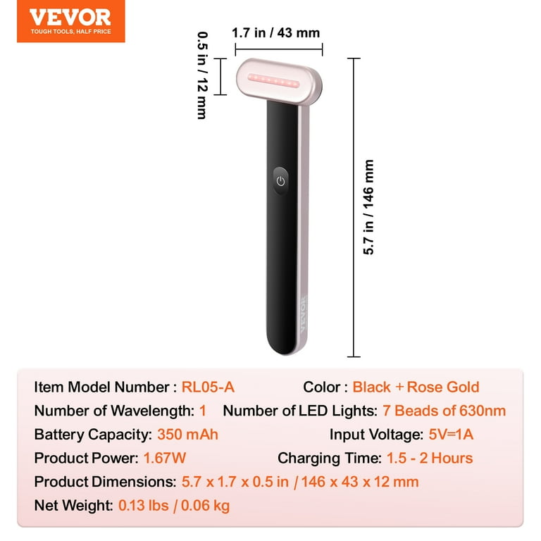 KFFKFF Red Light Therapy Wand, 3 in 1 LED Light Therapy Eye