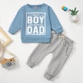 thumbnail image 2 of TOWED22 Toddler Baby Boy Fall Winter Clothes Crewneck Long Sleeve Sweatshirt Pullover Tops Elastic Joggers Pants 2pcs Outfit Set(Blazer,2-3 Y), 2 of 7