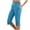 Sky Blue, variant on Yoga Cropped Capris for Womens Lace-Up Elastic Waist High Waisted Golf Capris Athletic-Fit Quick-Dry Baggy Capri Pants Comfort Casual Yoga Leggings Crop Exercise Workout Capris 2025 Summer