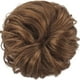 thumbnail image 3 of Extensión de moño 100% cabello humano, moño desordenado, coleteros para el cabello rizado, extensiones de cola de caballo para mujeres y niñas, postizo de donut Updo, negro azabache Xemadio WMZL-664-4, 3 of 5