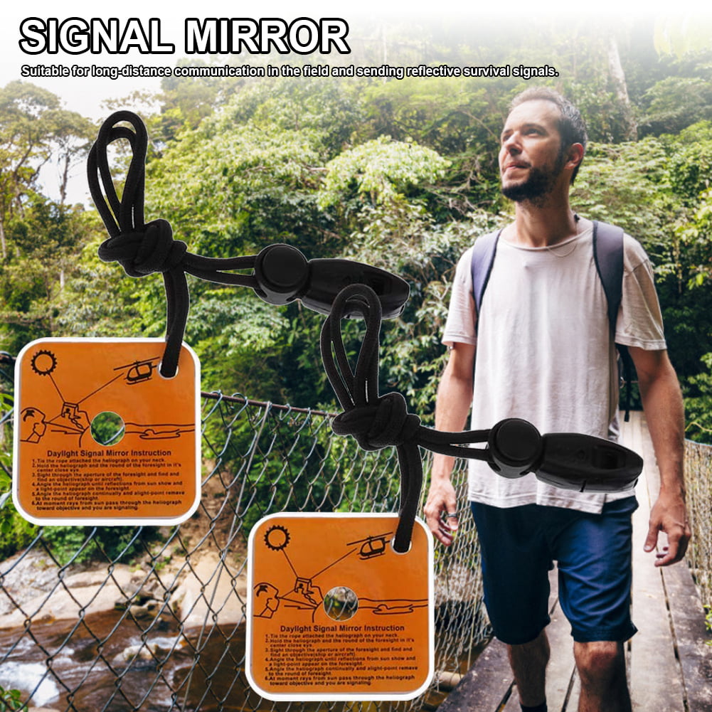 Details about   Practical Multifunctional Survival Mirror Reflective Emergency Signal Tool