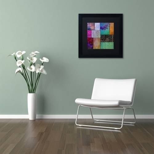 Trademark Fine Art "Afrikan Batik I" Canvas Art by Color Bakery Black Matte, Black Frame