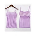 thumbnail image 5 of Women's Loose Cami with Built-in Shelf Bra Adjustable Strap, Summer Sleeveless Tank Top Padded Camisole Sleeveless Tank Top for Home Sports Yoga, 5 of 5