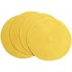 thumbnail image 4 of Juego de 4 manteles individuales redondos de algodón trenzado antideslizantes para mesa de comedor o cocina, lavables, 38 cm (15 pulgadas), color amarillo., 4 of 5