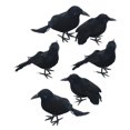 thumbnail image 1 of Monstrate 6x Simulation Halloween Crows Raven Prop for Party Halloween Supplies Event Kits de decoración para fiestas, 1 of 1