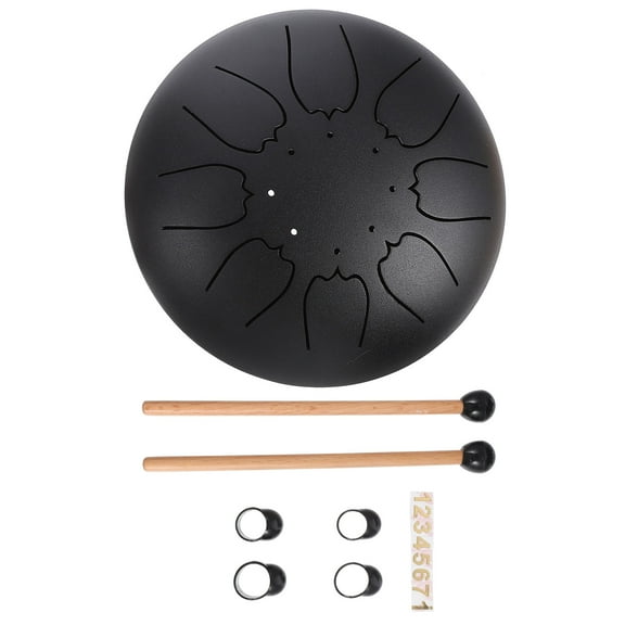 1 Set Percussion Tongue Drum Musical Instrument with Ethereal Sound, Portable Drum for Music Therapy and Relaxation