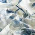 thumbnail image 6 of Chezmoi Collection Monica 4-Piece Tropical Floral Bed Sheet Set, Blue Gray White Textured Floral Printed Microfiber 14-Inches Deep Pocket Sheets & Pillowcases Set, King, 6 of 9
