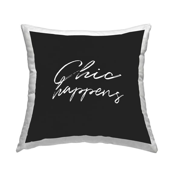 Stupell Industries Sassy Chic Happens Decorative Printed Throw Pillow Design by Martina Pavlova