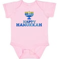 thumbnail image 3 of Inktastic Happy Hanukkah with Menorah Boys or Girls Baby Bodysuit, 3 of 5