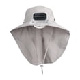 thumbnail image 1 of Sombrero de exterior para niños con ventilador solar, recargable, ajustable, versátil y transpirable. Gris claro, 1 of 8