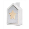 thumbnail image 1 of Shimmer and Light 5.5″ Light-Up Silver Dolomite House with Translucent Star Design, 1 of 1