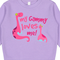 thumbnail image 3 of Inktastic My Gammy Loves Me Girl Dinosaur Toddler Sweatshirt, 3 of 4