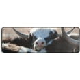 thumbnail image 5 of Dreamtimes Young Bull Runner Rug 2'x6' Kitchen Rug Non Slip with Rubber Backing Black White Face Washable Soft Area Rug Carpet Entryway Rug Runner for Hallway Bedroom Kitchen Decor, 5 of 6