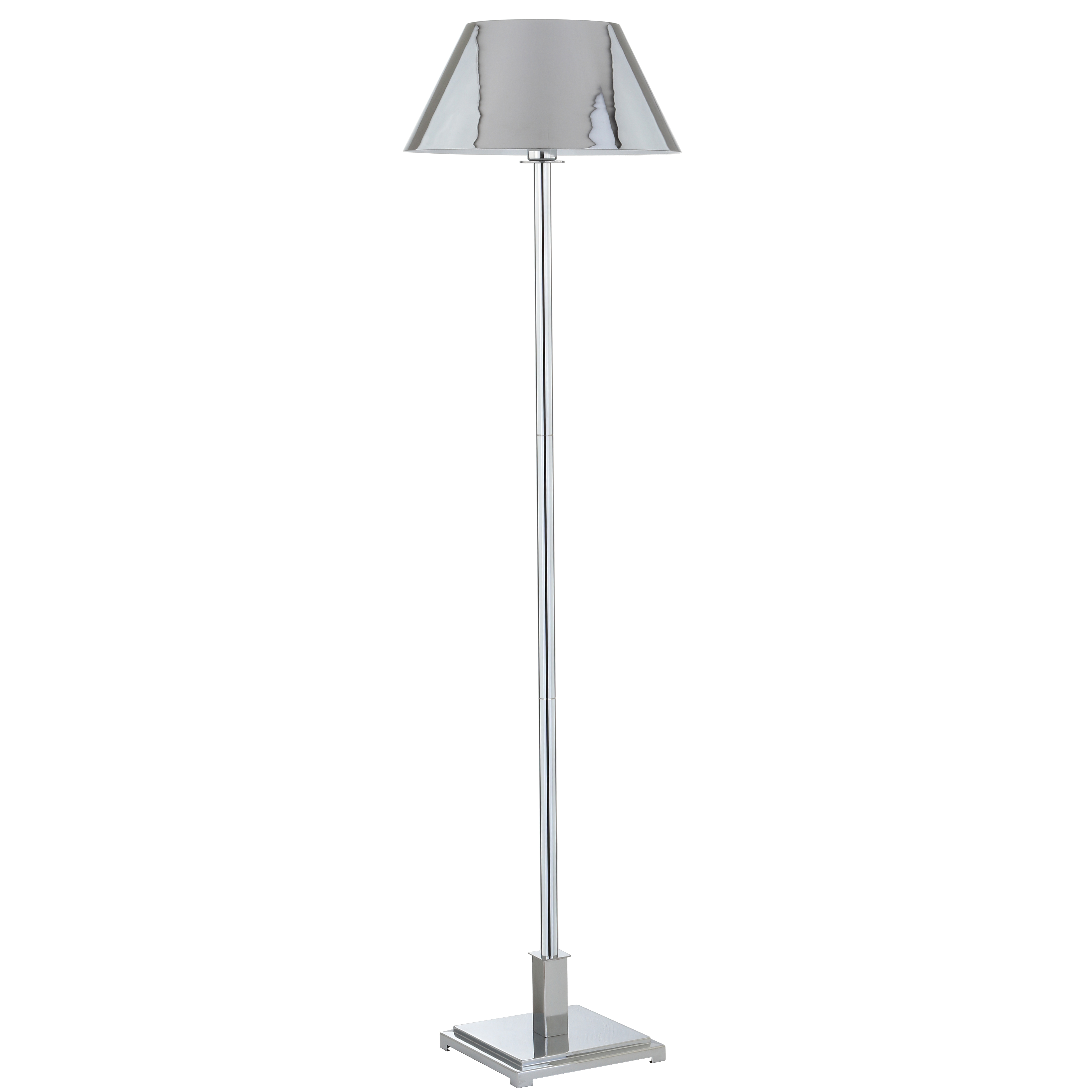 Roxy 60" Metal LED Floor Lamp, Chrome
