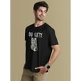 thumbnail image 3 of Old Glory Mens Halloween Bad Kitty Cat Ghost Short Sleeve T Shirt, 3 of 6