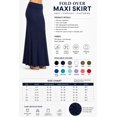 thumbnail image 4 of Women's Trendy Style Solid Maxi Long Skirt High Waist Waistband Relaxed Fit, 4 of 5