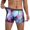 thumbnail image 2 of Cauagu Rainbow Spotted White Horse Print Boxer Briefs for Men,Comfortable Breathable Men's Underwear Moisture Wicking Underpants -Small, 2 of 8